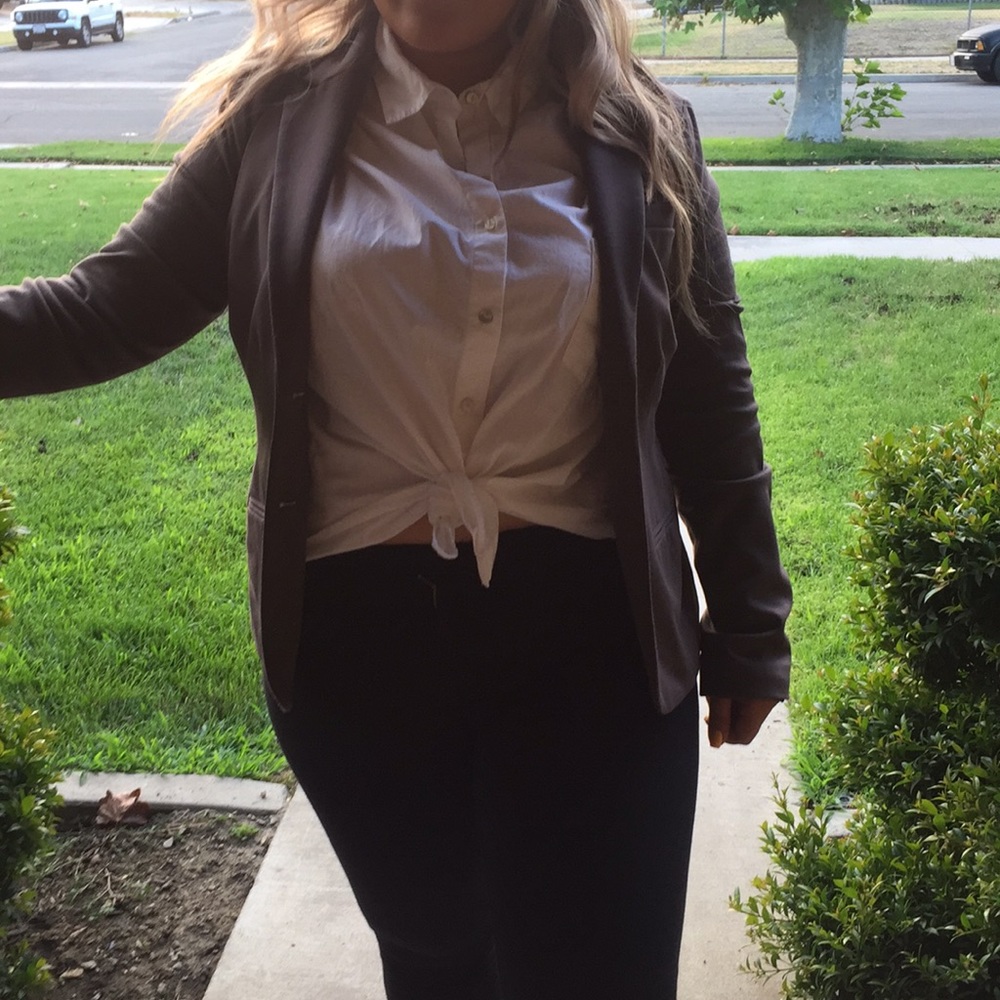 Grey office blazer